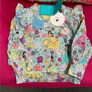 Posh peanut Disney ruffle pullover 12/18m